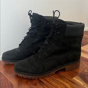 Timberland black women’s boots - size 10